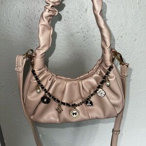 Urban Expressions Blush Mini Bag with Charm Chain